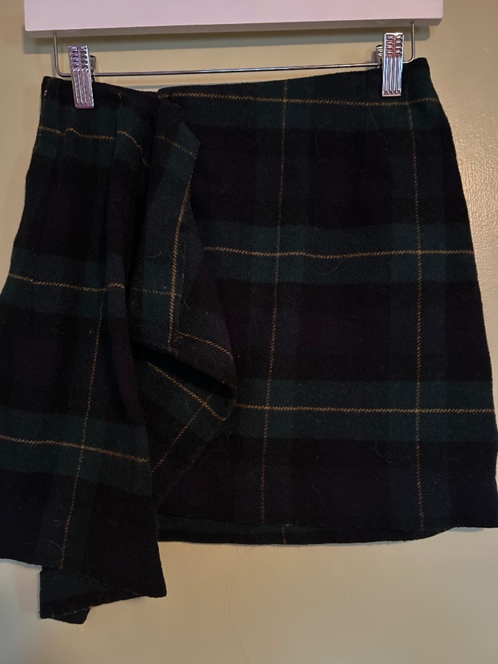 Compagnie Internationale Express plaid wrap skirt